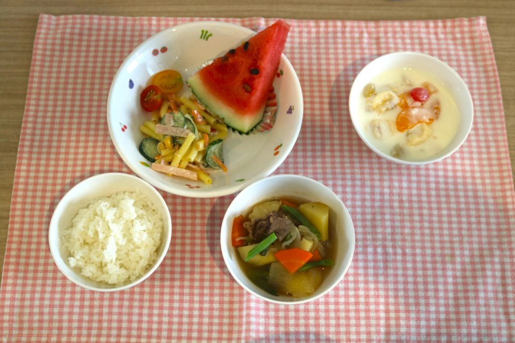 8月20日の給食です