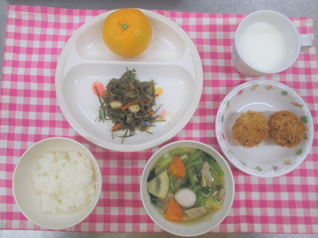 11月2日の給食です