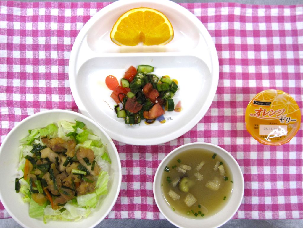 ８月９日の給食です