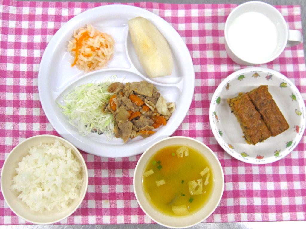 １０月２５日の給食です