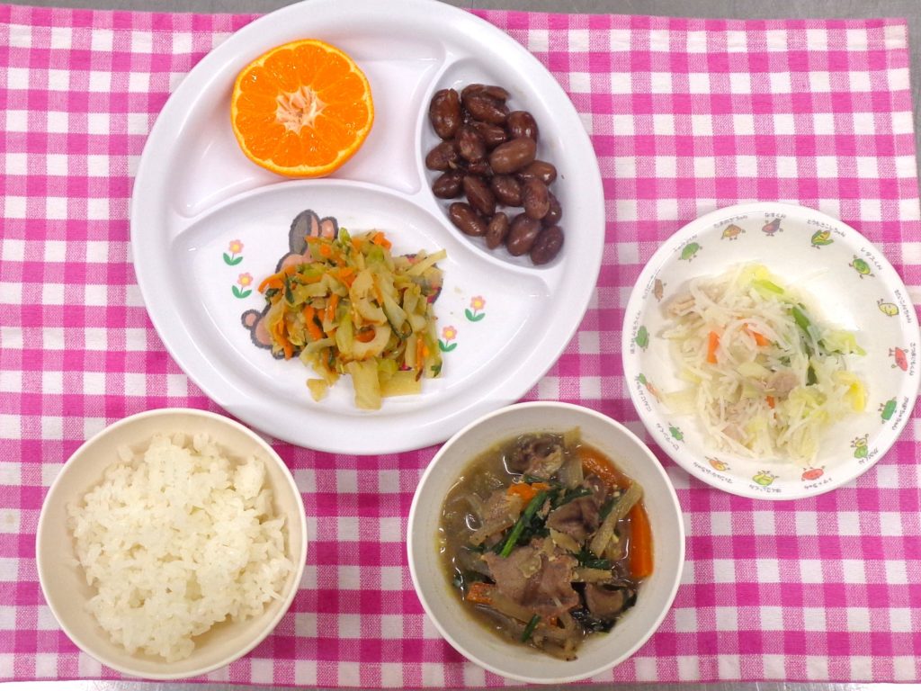 １月２９日の給食です